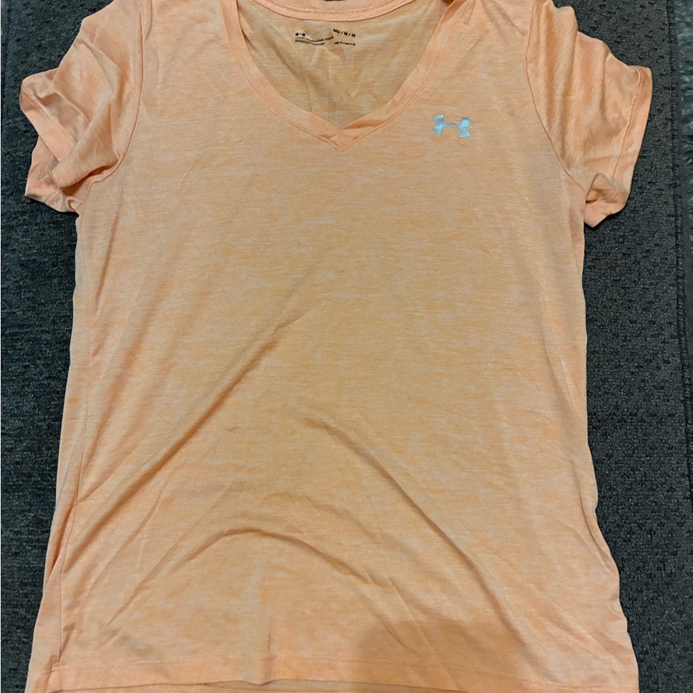 Under Armour Women's Peach V-Neck Tee